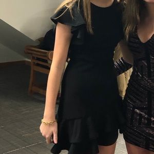 Black ruffle party/dance/cocktail dress